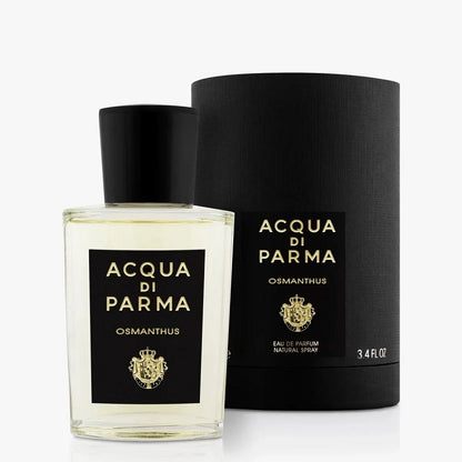 Packaging and Bottle of Acqua Di Parma Omanthus on white background