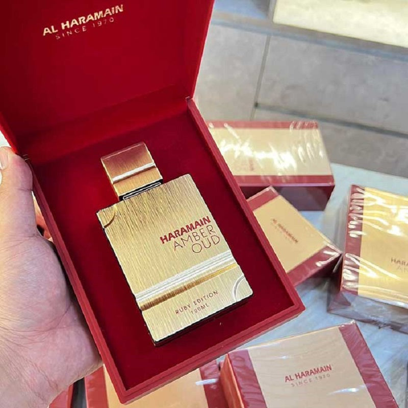 Al Haramain Amber Oud Ruby Edition 60 ml bottle on plain white background