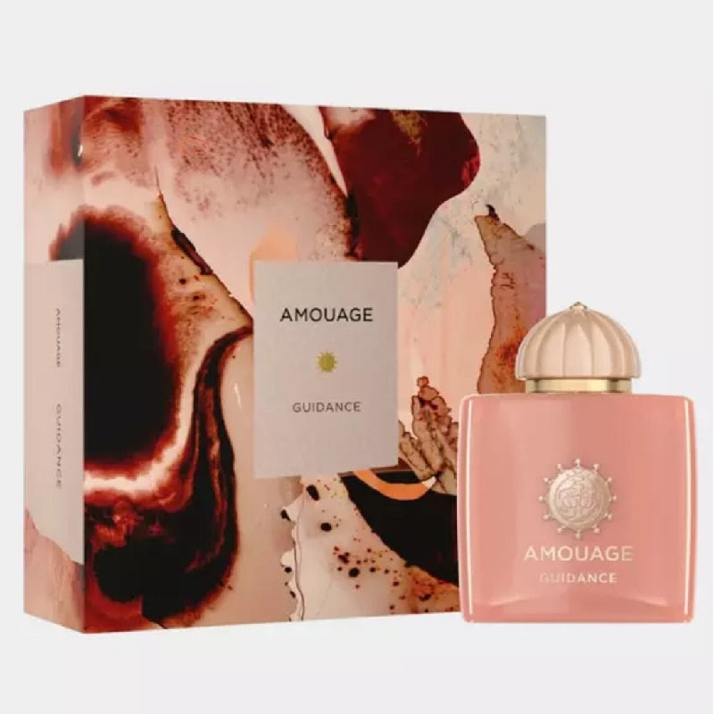 Amouage Guidance perfume bottle and packaging on a white background