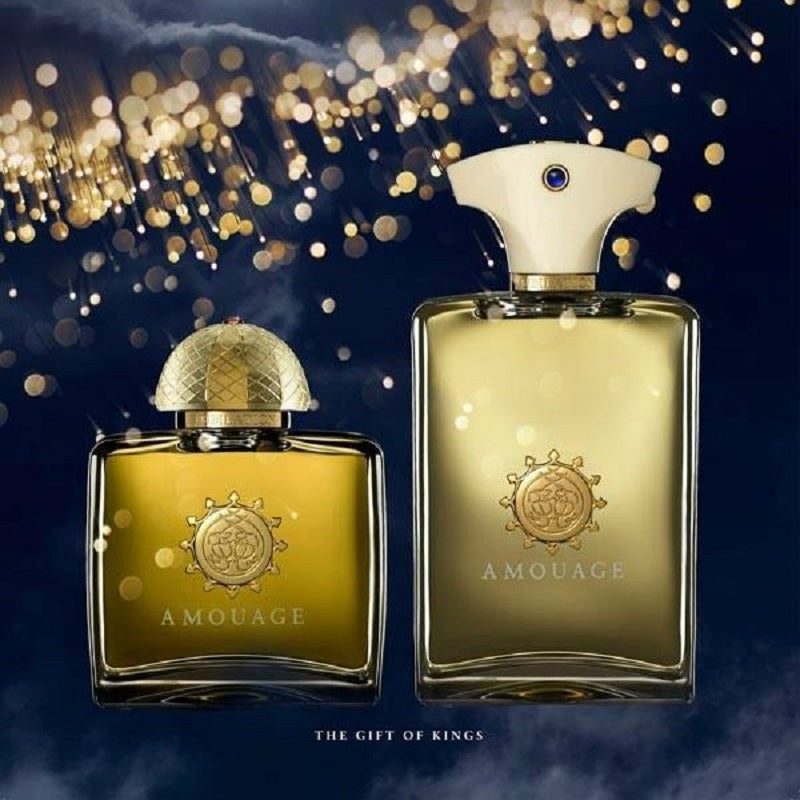 The Gift of Kings, Amouage Jubilation 25, 100ml women and 100ml Men image of each