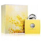 Amouage Love Mimosa perfume bottle and box set – luxurious yellow and gold packaging.