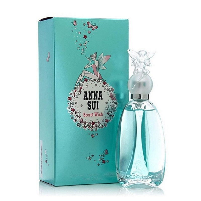Anna Sui Secret Wish perfume bottle and packaging on a white background