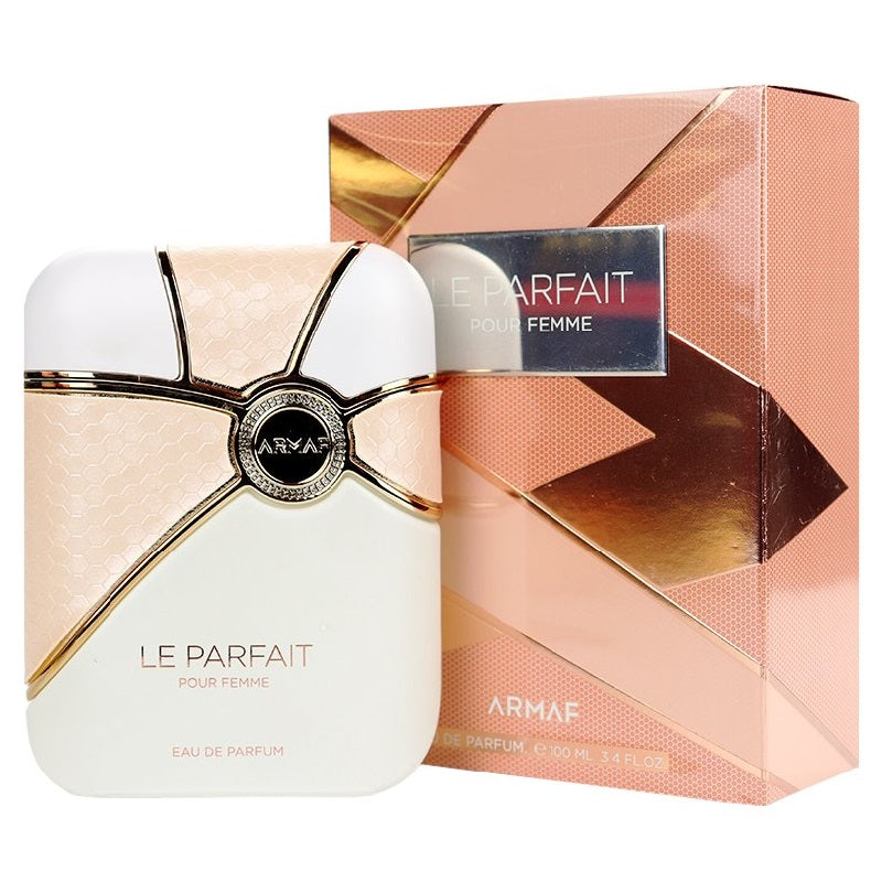 ARMAF Le Parfait pour Femme perfume bottle and packaging on a white background