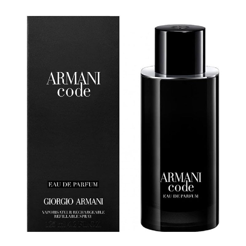 Armani Code Eau de Parfum bottle and packaging on a white background
