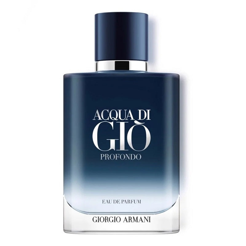 Giorgio Armani Acqua di Giò Profondo Eau de Parfum bottle on a white background