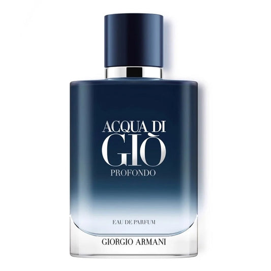 Giorgio Armani Acqua di Giò Profondo Eau de Parfum bottle on a white background