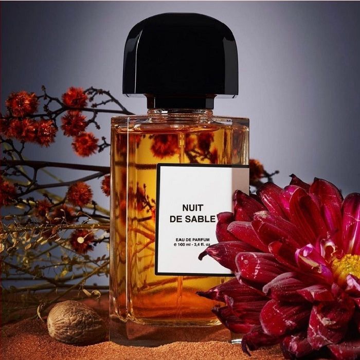 Lifestyle Image, Nuit De Sable 100 ml Eau de Parfum by BDK Parfums – captured in a soft, sunlit scene evoking warmth, tranquility, and Parisian desert-inspired allure.