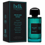 Bdk Parfums Paris Pas Ce Soir Extract perfume bottle and its black packaging box with teal accents, set against a plain white background.