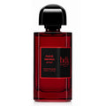 A bottle of bdk Parfum Rouge Smoking Extract, featuring a dark red glass bottle with a black cap and a black label with red text, set against a plain white background.