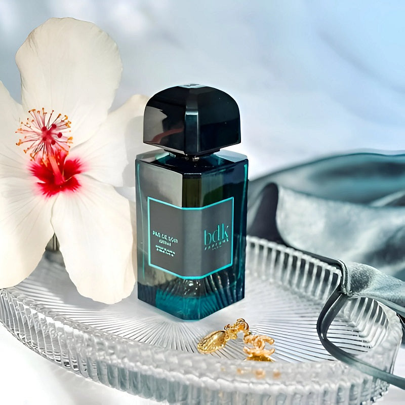 Lifestyle Image, Pas Ce Soir Extrait 100 ml Parfum Extrait by BDK Parfums – styled in a luxurious evening setting evoking mystery, allure, and intimate elegance.