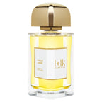 Perfume bottle with gold cap and 'bdk parfums' label on a white background