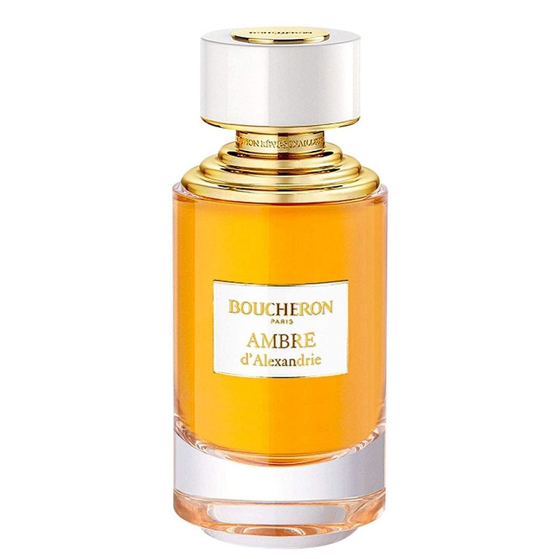 Boucheron Ambre d'Alexandrie perfume bottle on a white background