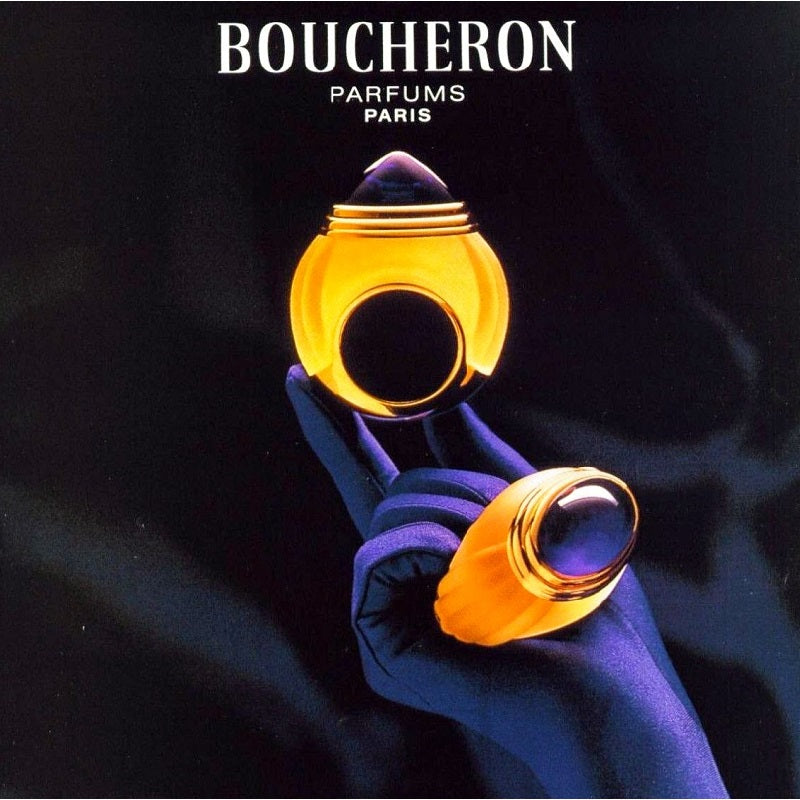 Woman wearing Boucheron Eau de Toilette in an elegant, classic setting