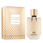 Box and Bottle Image: Boucheron Serpent Bohème 90 ml bottle beside retail box packaging