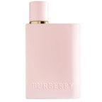 Burberry Her Elixir Intense eau de parfum spray bottle, pink with a gold cap, displaying the brand name 'Burberry' on the front.