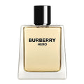 Burberry Hero perfume bottle on a white background