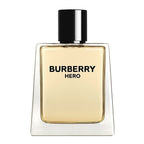 Burberry Hero perfume bottle on a white background