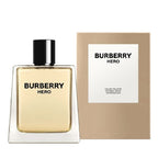Burberry Hero perfume bottle and packaging on a white background