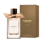 Burberry perfume bottle with packaging on a white background