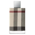 Bottle of Burberry London eau de parfum with a checkered design