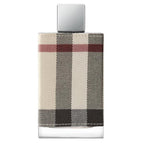Bottle of Burberry London eau de parfum with a checkered design