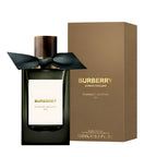 Burberry perfume bottle with packaging on a white background