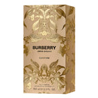 Perfume box with floral design and text