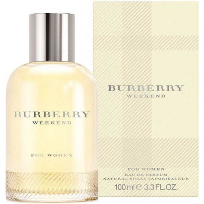 Burberry Weekend perfume bottle and packaging on a white background