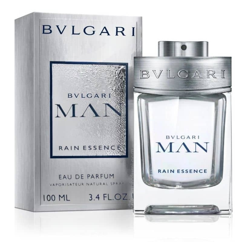 Bvlgari Man Rain Essence Eau de Parfum, packaging and bottle, 100ml.