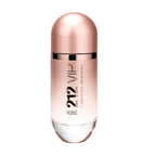 Bottle of 212 VIP Rose women's eau de parfum by Carolina Herrera with a pink and white color scheme.