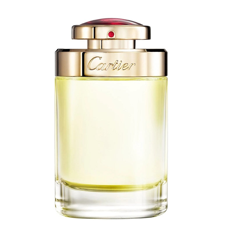 Cartier perfume bottle on a white background
