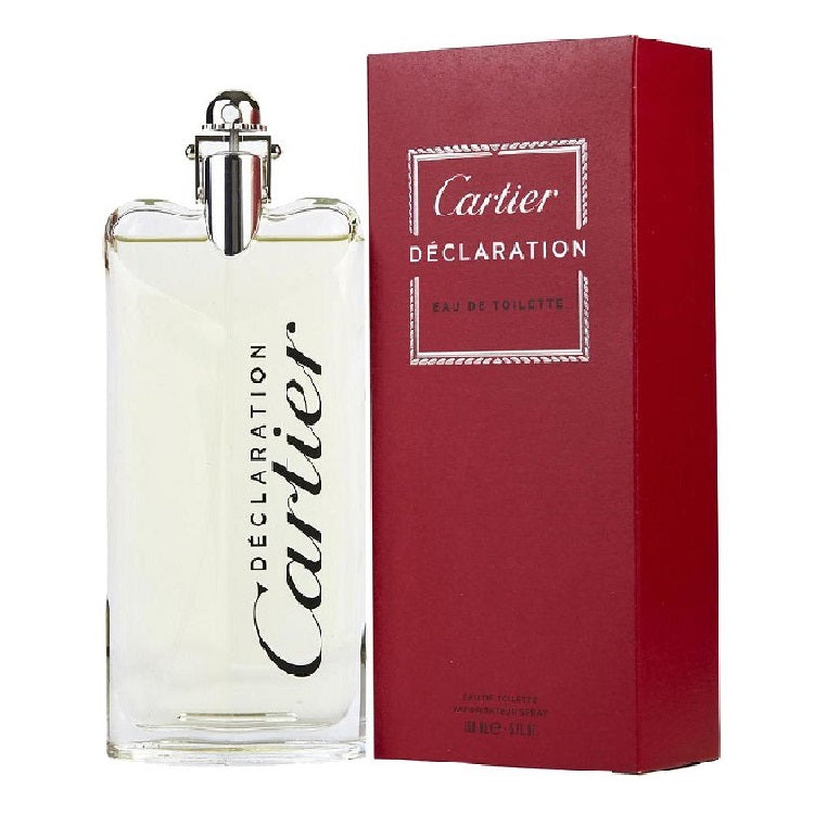 Cartier Declaration perfume bottle and packaging on a white background