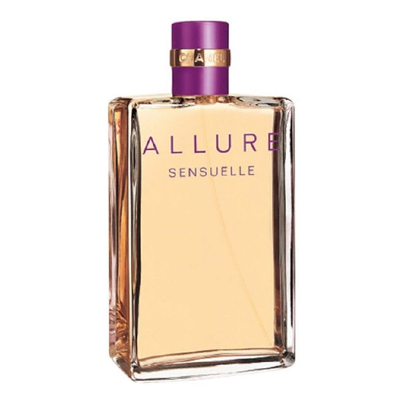 Chanel Allure Sensuelle perfume bottle on a white background