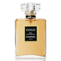 Chanel Coco perfume bottle on a white background