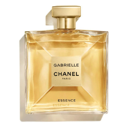 Chanel Gabrielle perfume bottle on a white background