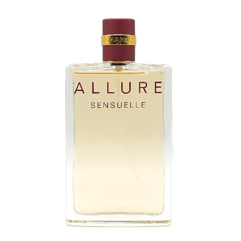 Perfume bottle labeled 'Allure Sensuelle' on a white background