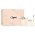 Chloe perfume set with two bottles and a box on a white background