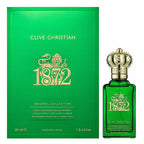 Clive Christian 1872 perfume bottle and packaging on a white background