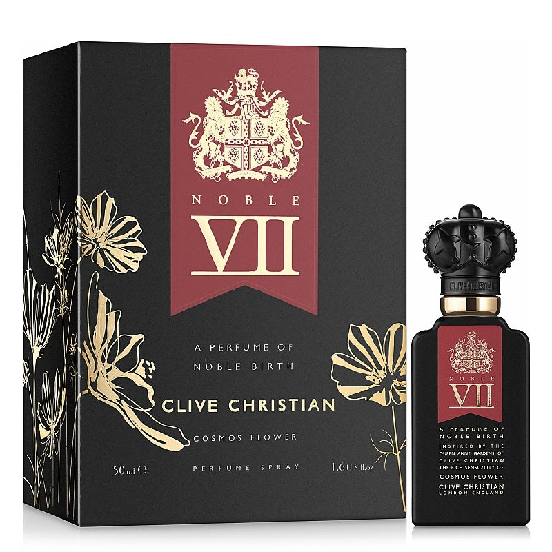 Clive Christian Noble VII perfume bottle and packaging on a white background