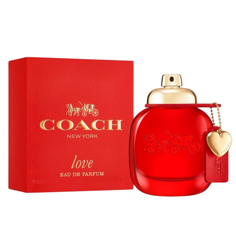 Coach New York Love Eau de Parfum bottle and packaging on a white background