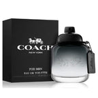 Coach New York for Men Eau de Toilette bottle and packaging on a white background
