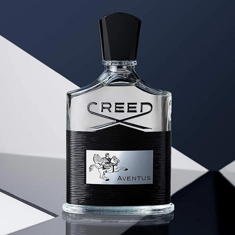Lifestyle Image: Aventus 50 ml Eau de Parfum by Creed – captured in a bold, luxurious setting evoking confidence, sophistication, and enduring success.