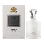 A product image featuring a 50ml bottle of Creed Silver Mountain Water Eau de Parfum, with both the perfume bottle and packaging displayed.