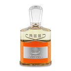 A bottle of Creed Viking Cologne with a clear cap and a label that includes the product name and the house of Creed's emblem.