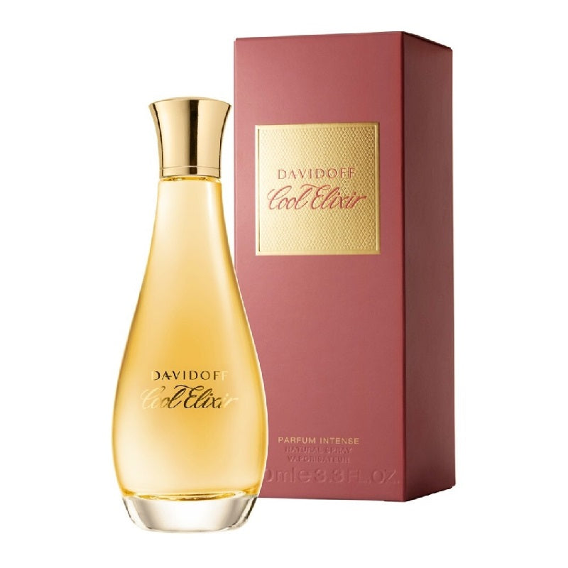 Davidoff Cool Elixir perfume bottle and packaging on a white background