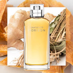 Davidoff Horizon perfume bottle with natural elements in the background