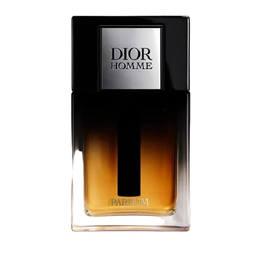 Dior Homme parfum bottle on a white background