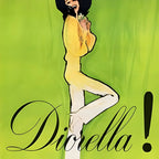 Illustration of a character in a yellow outfit with 'Dionne' text on a green background
