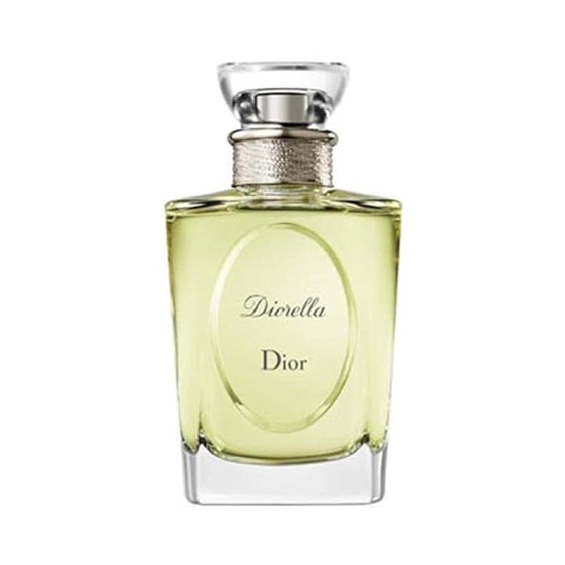 Dior Diorella perfume bottle on a white background