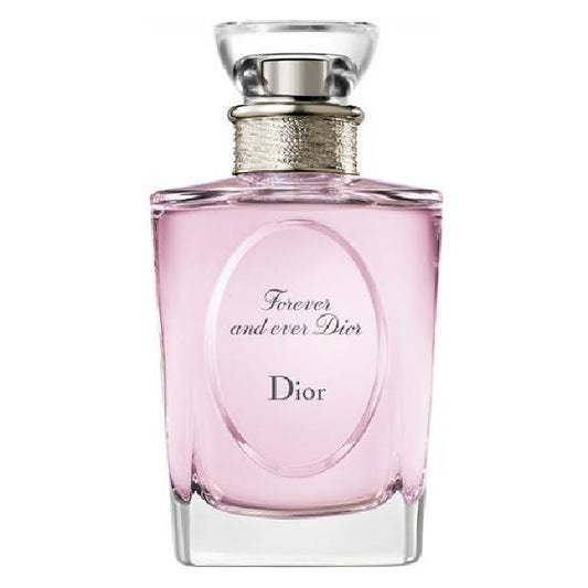 Pink Dior perfume bottle on a white background